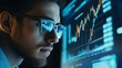 © peerawat - A professional analyzing financial data on a computer screen with complex graphs and numbers