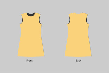 Sticker - Maize Design Women's Long Vest Template