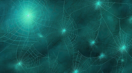 turquoise spider webs illustration or turquoise cobwebs illustration