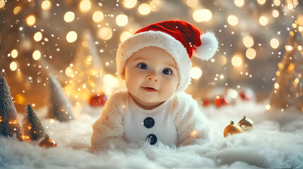 Sticker - Christmas themed baby photoshoot