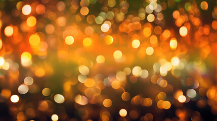 Wall Mural - Blur bookeh gold lights or flashes on a colorful color background