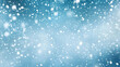 © Mix Creative - Random falling snow flakes wallpaper. Snowfall dust freeze granules. Snowfall sky white teal blue background. Many snowflakes february vector. Snow nature scenery