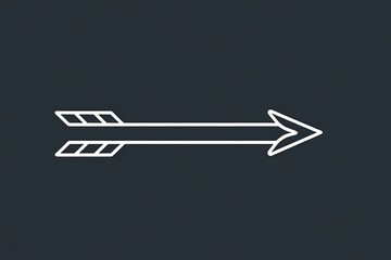 Modern Arrow Marker Outline Graphic Design