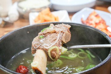 korean food. Short Rib Soup. galbitang