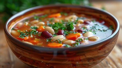 Poster - A Bowl of Hearty Bean Soup