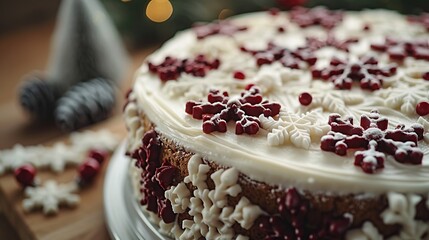 Wall Mural - Snowflake Cake