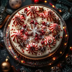 Sticker - Festive Christmas Cake