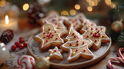 Canvas Print - christmas gingerbread cookies