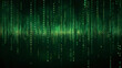 © NASSORR - A vibrant green display of binary code, showcasing a matrix of ones and zeros, Generative AI.