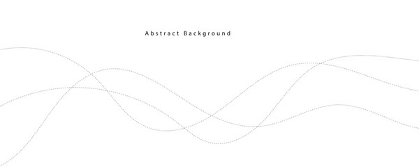 abstract vector grey wave lines on a white background