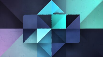 Abstract Geometric Pattern with Blue and Purple Tones