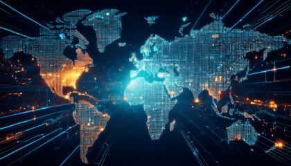 world map with code