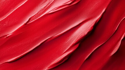  A tight shot of a red fabric, textured intricately as if it's a genuine sheet of cloth