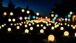 © Hey Creative - A stunning night landscape with a lot of bokeh lights. Ideal for designing video thumbnails, wallpaper, landing pages, presentations, posters, banners, flyers, and covers backgrounds.