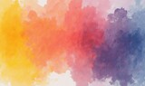 Vibrant watercolor background showcasing a blend of warm and cool colors, perfect for creative projects, branding, or digital artwork.