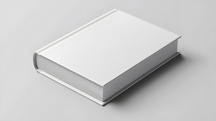 Wall Mural - Blank White Book Cover Mockup.