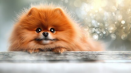   A close-up picture of a sharp dog with a soft background