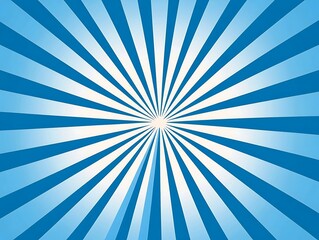 Wall Mural - Abstract starburst comic lines, sleek blue and white background, energetic and modern feel.
