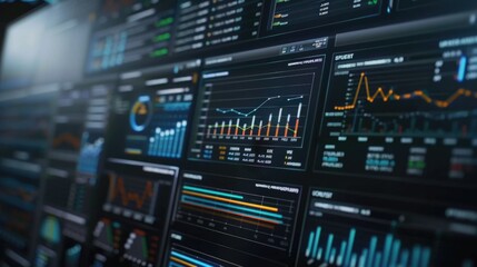 A collection of graphical representations on a computer screen