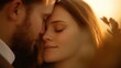 © BoOm - Romantic couple embracing during sunset, warm and intimate moment