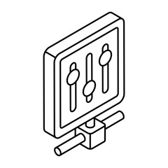 Wall Mural - Perfect design icon of volume equalizer 