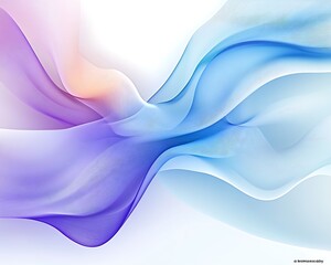 Wall Mural - A smooth blend of soft colors creates an abstract wave-like design, evoking a sense of calm and fluidity.