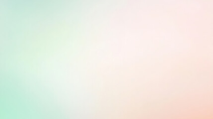 Wall Mural - a light color gradient background featuring soft shades of pale green fading into a subtle blush pin