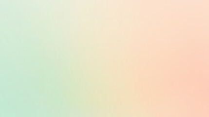 Poster - A smooth gradient light color background transitioning from pale green to soft peach, with a soft, tranquil visual effect.