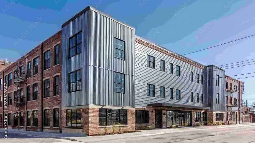 An urban renewal project featuring old factories converted into ...