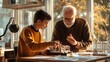 © Damerfie - Intergenerational Learning A Grandfather and Grandson Experimenting Together
