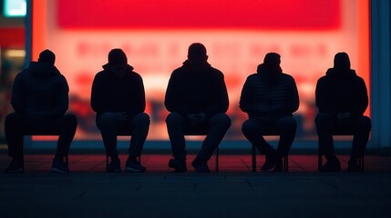 people waiting outside a store overnight for black friday deals close up - dedication for discounts 