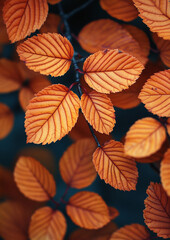 Vibrant carpet of forest leaves. Colorful seasonal autumn background pattern