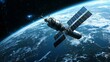 © TensorSpark - Satellite orbiting earth representing global internet access via space technology.