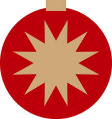 Sticker - Geometric Christmas Tree Ball Toy