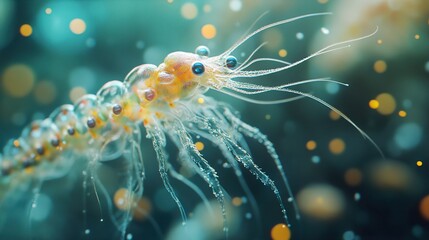 Canvas Print - Close Up of a Shrimp with Bokeh Background