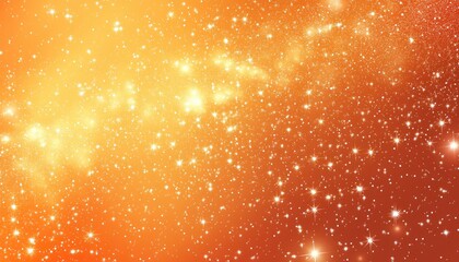 Wall Mural - Light orange 2D cartoon template featuring space stars Glittery abstract design with vibrant cosmic stars suitable for futuristic advertisements and booklets