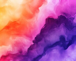 Vibrant abstract motion effect background illustration showcasing a blend of orange pink purple and fuchsia with a fluid watercolor like aesthetic for your graphic design needs