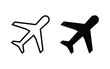 © OLYVIA - airplane icon, air plane sign vector