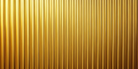 Golden corrugated metal sheet texture background for industrial design projects