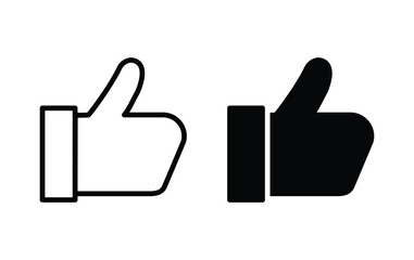 Wall Mural - thumb up icon, like hand sign vector