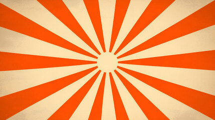 Abstract orange sun rays and sunburst backdrop background. seamless retro vintage burst sunrise vector wallpaper design.