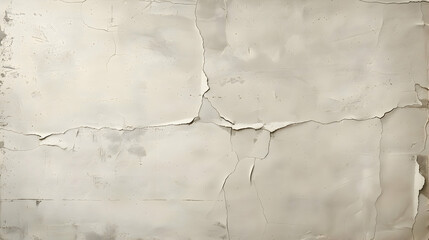 Wall Mural - A Close-up of a Weathered Concrete Wall with Cracks and Flaking Paint, a Rustic Background Texture