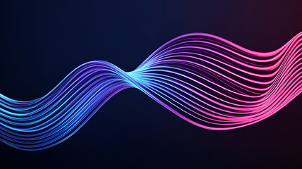 Digital wave line modern carve blend stripe line flowing futuristic technology white line glowing element line moving creative concept science technology crate for thin texture vector background.