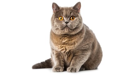 Canvas Print - Gray British Shorthair Cat