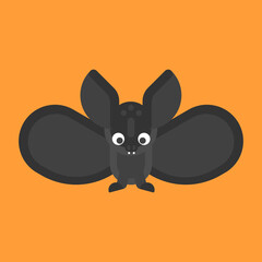 Bat flat design illustration vector art