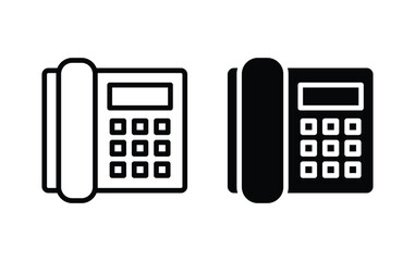 Wall Mural - telephone icon, phone sign vector