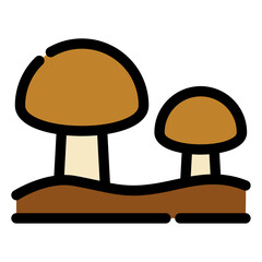 Wall Mural - mushroom icon 