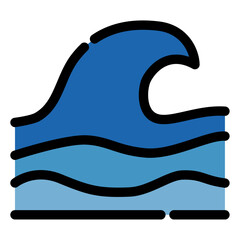 Poster - wave icon 