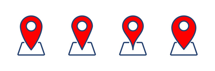 Pin icon vector. Location icon vector. destination icon. map pin