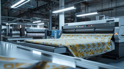 Wall Mural - Industrial Textile Printing Machine